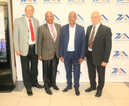 Nico Fouché, Dr Bonile Jack-Pama, Patrick Krappie and Dr Heinz Meissner at MoU signing ceremony